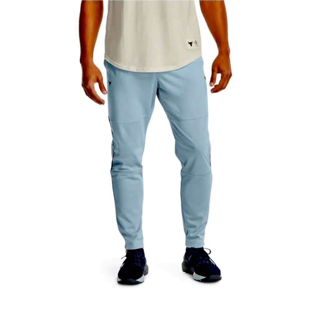 Under Armour UA Men's Project Rock Knit Track Pants Sweat Joggers Men’s XL Blue
